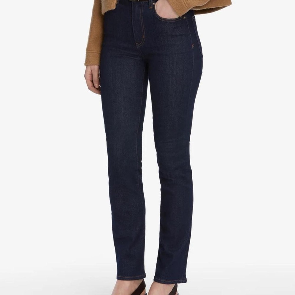 Frame Denim Women's Navy Straight Leg Jeans